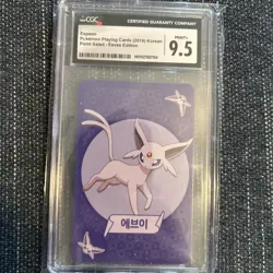 CGC 9.5 Mint + Espeon Point Salad Eevee Edition Korean Pokemon Card - Image 1