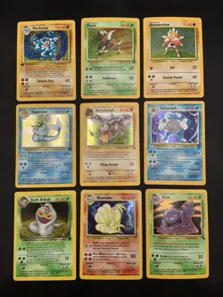 Vintage Rare Holo Pokemon Card Lot 1999/2000 - Base Set, Jungle, Fossil - MP/HP - Image 1