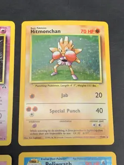 Vintage Holo Rare Pokemon Cards WOTC Era Base Set, Fossil, Jungle MP/HP Mewtwo - Image 4