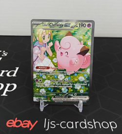 Lillie's Clefairy ex Journey Together 184/159 Full Art Pokemon Card T1 - Image 1