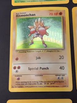 Vintage Pokemon Cards Rare Holo Lot WOTC MP/HP Hitmonlee, Hitmontop, Hitmonchan - Image 5