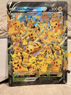 Pikachu V-Union Jumbo Pokemon Card - Image 1