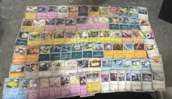 Pokemon Ascended Hero’s Lot Of 78 Cards No Dupes 55 Commons 16 Reverse 7 Holos - Image 1