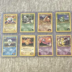 Pokemon TCG 8 Card Lot Gym Challenge & Heroes - Image 1