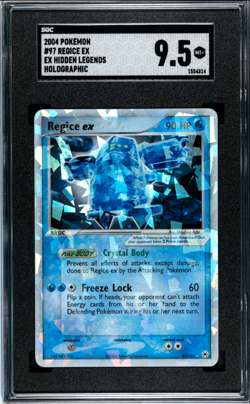 2004 POKEMON EX HIDDEN LEGENDS REGICE EX #97 HOLO SGC 9.5 MINT #1554314 - Image 1