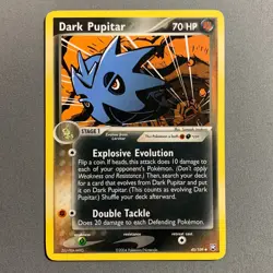 Dark Pupitar 40/109 EX Team Rocket Returns Regular Uncommon Pokemon Card Vtg LP - Image 1