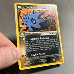 Dark Pupitar 40/109 EX Team Rocket Returns Regular Uncommon Pokemon Card Vtg LP - Image 3