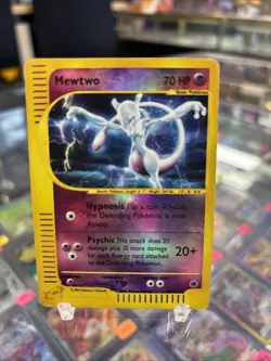 Mewtwo 020/165 Expedition Base Set ReversHolo Rare Pokemon TCG Nintendo e-reader - Image 1