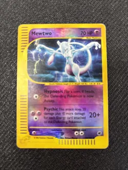 Mewtwo 020/165 Expedition Base Set ReversHolo Rare Pokemon TCG Nintendo e-reader - Image 4