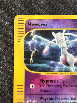 Mewtwo 020/165 Expedition Base Set ReversHolo Rare Pokemon TCG Nintendo e-reader - Image 5