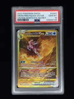 Palkia VSTAR (Secret) GG67 Pokemon Crown Zenith PSA 10 🔥 - Image 1
