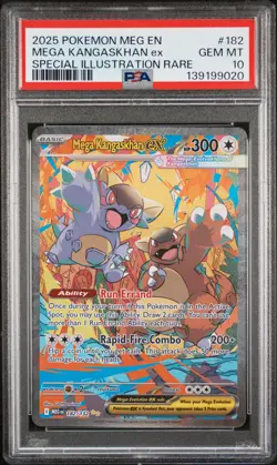 2025 POKEMON MEGA EVOLUTION SPECIAL ILLUSTRATION RARE MEGA KANGASKHAN EX PSA 10 - Image 1