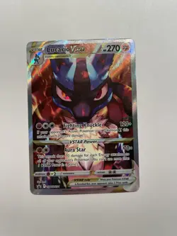 Lucario VStar SWSH291 Sword & Shield Promo Pokemon English Black Star Promo 2023 - Image 1