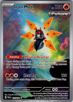 Iron Moth (#187/182) - Holofoil SV - Paradox Rift NM Pokemon - Image 1