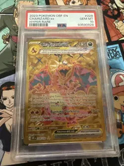 2023 POKEMON OBF EN-OBSIDIAN FLAMES HYPER RARE #228 CHARIZARD EX PSA 10 - Image 1