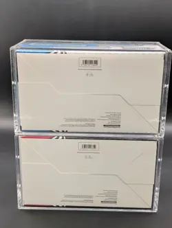 2x Pokemon Black Bolt White Flare Sealed Booster Bundle Display Case W/Acrylic - Image 2