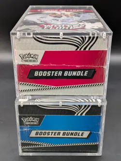 2x Pokemon Black Bolt White Flare Sealed Booster Bundle Display Case W/Acrylic - Image 5
