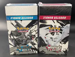 2x Pokemon SV10.5 Black Bolt White Flare Sealed Booster Bundle Display Case - Image 1