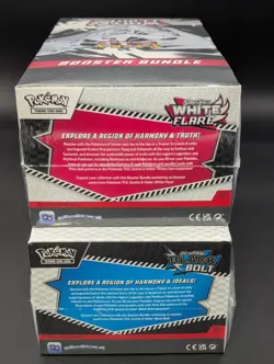 2x Pokemon SV10.5 Black Bolt White Flare Sealed Booster Bundle Display Case - Image 3