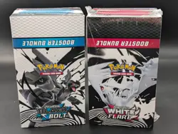 2x Pokemon SV10.5 Black Bolt White Flare Sealed Booster Bundle Display Case - Image 1