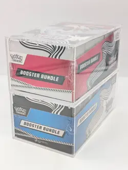 Pokemon SV10.5 Black Bolt White Flare Sealed LOT 2 Booster Bundle Display Case - Image 4