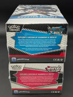 2x Pokemon SV10.5 Black Bolt White Flare Sealed Booster Bundle Display Case - Image 3
