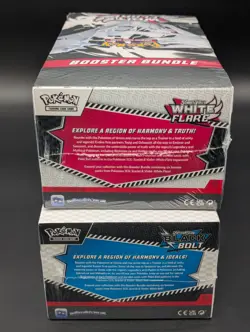 2x Pokemon SV10.5 Black Bolt White Flare Sealed Booster Bundle Display Case - Image 4