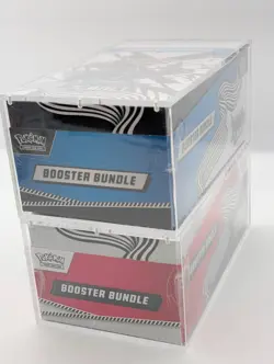 2x Pokemon SV10.5 Black Bolt White Flare Sealed Booster Bundle Display W/Acrylic - Image 4
