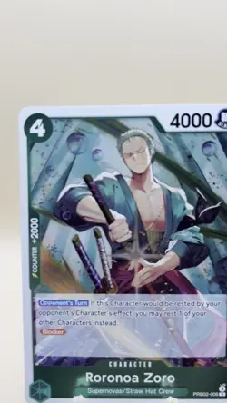 Roronoa Zoro Rare R PRB02-006 - One Piece Premium Booster The Best Vol. 2 - NM - Image 2