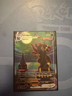 FA FULL ART UMBREON VMAX PSA 10 2021 POKEMON SWSH EVOLVING SKIES SECRET #215/203 - Image 1