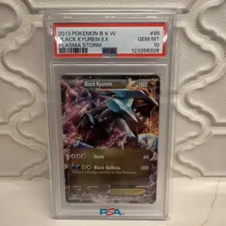 2013 Pokemon B & W PSA 10 Black Kyurem EX 95 Plasma Storm - Image 1