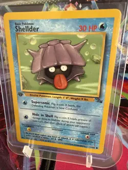 Pokemon TCG Shellder Fossil, 1st Edition Common Card 54/62 Never Played, NM! - Image 1