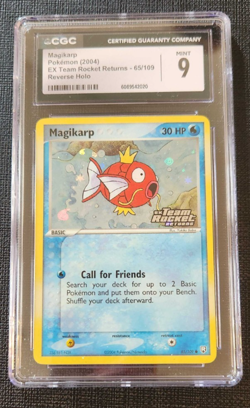 CGC 9 Magikarp Team Rocket Returns 65/109 Reverse Holo STAMPED Pokemon Card - Image 1
