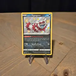 2021 Zigzagoon SV078/SV122 Shining Fates Baby Shiny Pokemon Card - Image 1