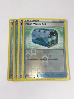 Pokemon Card Brilliant Stars 4x Playset Reverse Holo Fresh Water Set 139/172 - Image 1