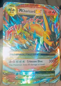 Pokemon Mega CHARIZARD EX 13/108 XY Evolutions Holo Ultra Rare Trading Card HP - Image 1