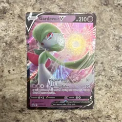 Pokemon Gardevoir V SWSH105 Full Art Promo Holo Basic 210 HP Magical Shot Card - Image 1