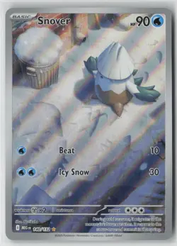 Pokemon Snover Holo #140/132 ME01: Mega Evolution Near Mint or Better - Image 1