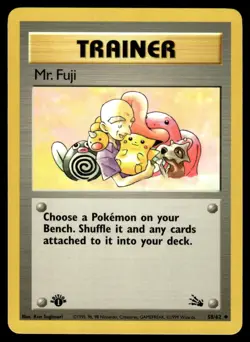 Pokemon TCG Fossil 1st Edition #58/62 Mr. Fuji LP+ - Image 1