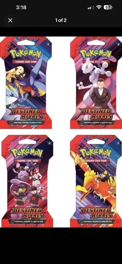 Pokemon Scarlet Violet Destined Rivals Booster Sleeved Booster Pack - Image 1