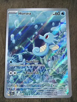 Pokemon TCG Horsea #067/064 Sv: Shrouded Fable Illustration Rare Holo - Image 1