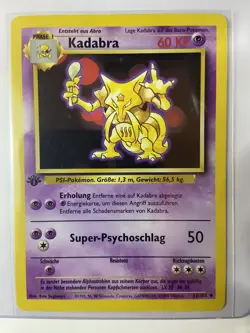 Pokemon TCG - Kadabra Base Set 32/102 1st Edition 1999 - LP/MP - Image 1