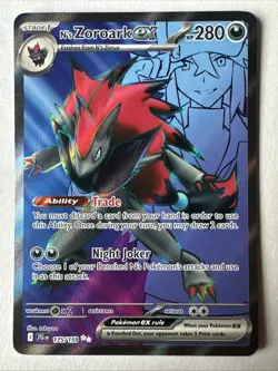 Pokemon TCG N’s Zoroark Ex 175/159 Journey Together English Ultra Rare NM - Image 1