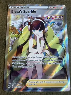 Pokemon TCG Elesa’s Sparkle 147/159 Full Art Trainer Crown Zenith Near Mint - Image 1