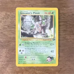 Pokemon Giovanni's Pinsir Gym Challenge 24/132 Regular Rare English - Image 1