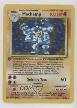 Machamp (Starter Deck) Holo 1st Ed. Pokemon Base Set #8 1999 - Image 1