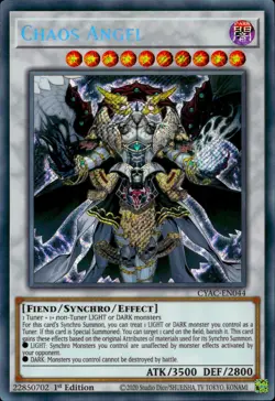 Yugioh Chaos Angel CYAC-EN044 Secret Rare 1st Edition - Image 1