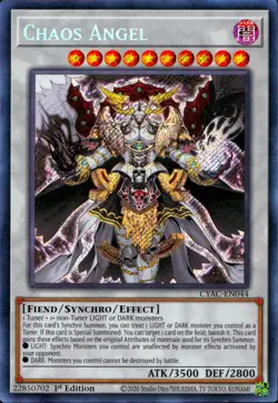Yugioh Chaos Angel CYAC-EN044 Secret Rare 1st Edition - Image 3