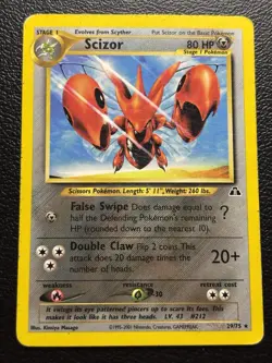 Scizor 29/75 Neo Discovery Non-Holo Pokemon Card MP - Image 1