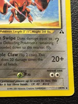 Scizor 29/75 Neo Discovery Non-Holo Pokemon Card MP - Image 5